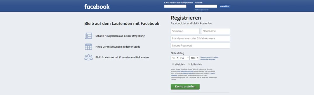 Facebook Login